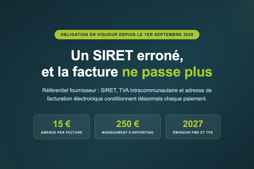 Référentiel fournisseur réforme facturation électronique - Axiscope