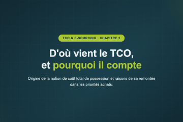 D'où vient le TCO, et pourquoi il compte — Origine de la notion de coût total de possession et raisons de sa remontée dans les priorités achats.