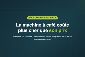 La machine à café coûte plus cher que son prix — Illustration par l'exemple : pourquoi le coût initial d'acquisition est rarement l'élément déterminant.
